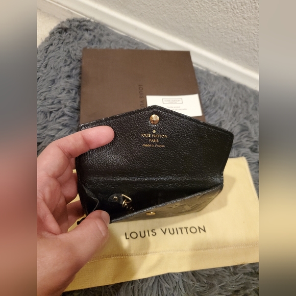 Louis Vuitton Monogram Empreinte key pouch in black - Picture 10 of 16